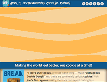 Tablet Screenshot of outrageouscookiedough.com